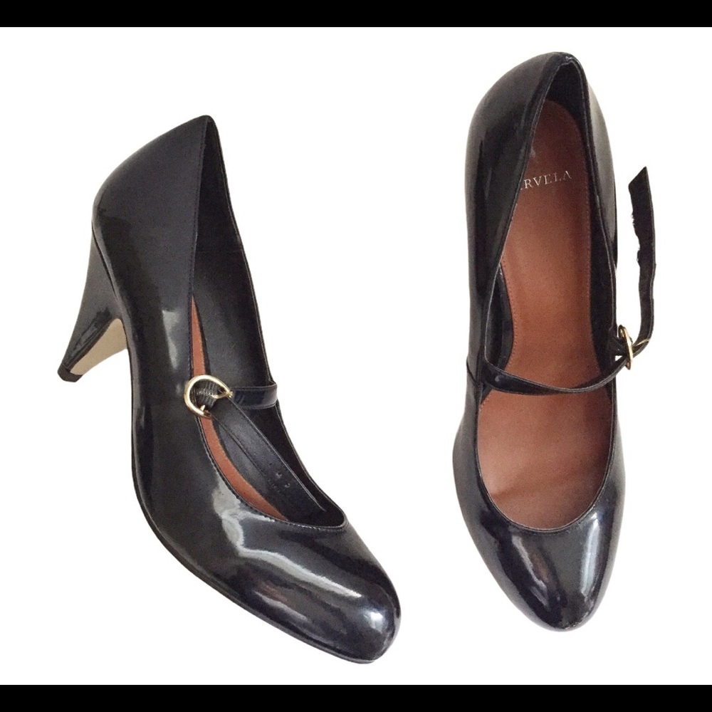 KURT GEIGER Carvella Mary Jane Court Heeled Shoes Black Size 9